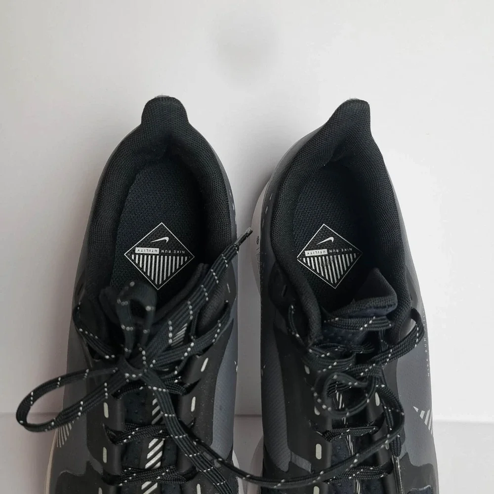Nike Air Max Pegasus 36 Shield Shoes Womens Size 10 Black Running AQ8006-003